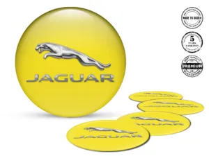 Jaguar Decalcomania Cerchio Ruota Stile Adesivi Resina Pregiati
